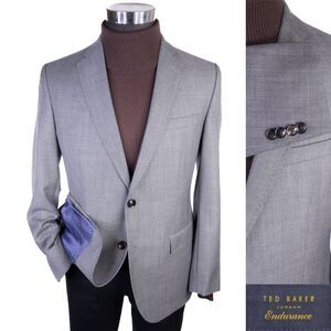 Ted Baker Endurance Size 40S JAY CT Sport Coat Jacket Blazer Wool Gray